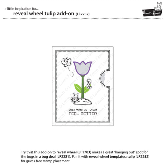 Lawn Fawn - reveal wheel tulip add-on - Stanzen