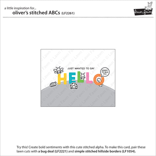 Lawn Fawn - oliver's stitched ABCs - Stanzen