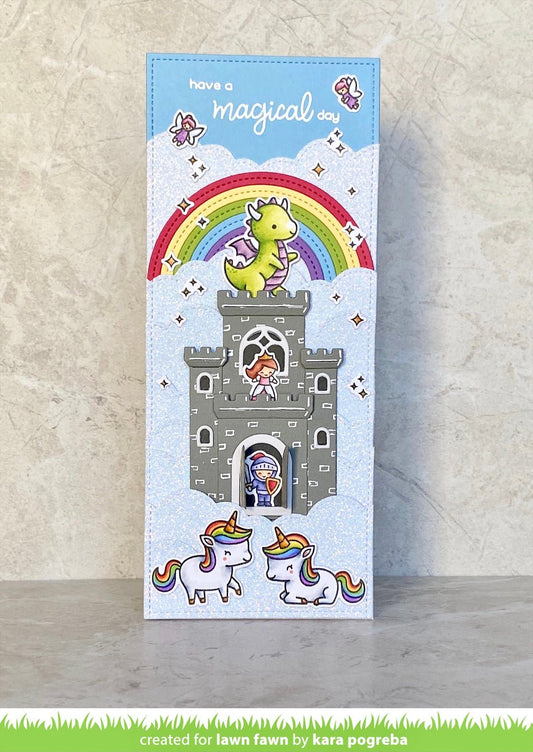 Lawn Fawn little dragon Clear Stamp 2x3