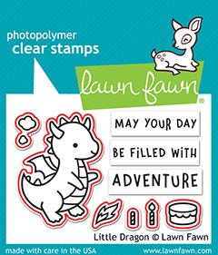 Lawn Fawn little dragon Stanzen