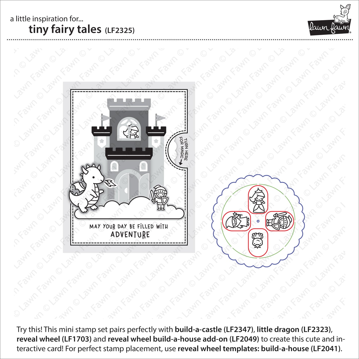 Lawn Fawn - tiny fairy tale - Clear Stamp 2x3