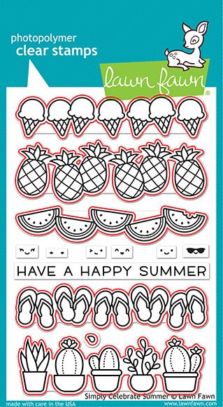 Lawn Fawn - simply celebrate summer - Stanzen