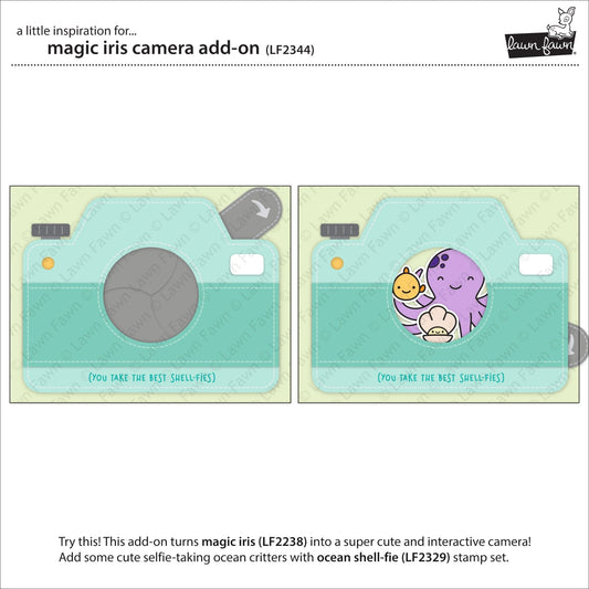 Lawn Fawn - magic iris camera add-on - Stanzen