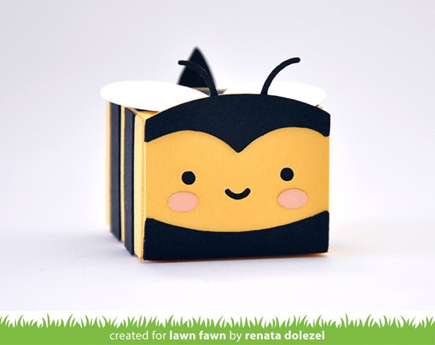 Lawn Fawn - tiny gift box bee add-on - Stanzen