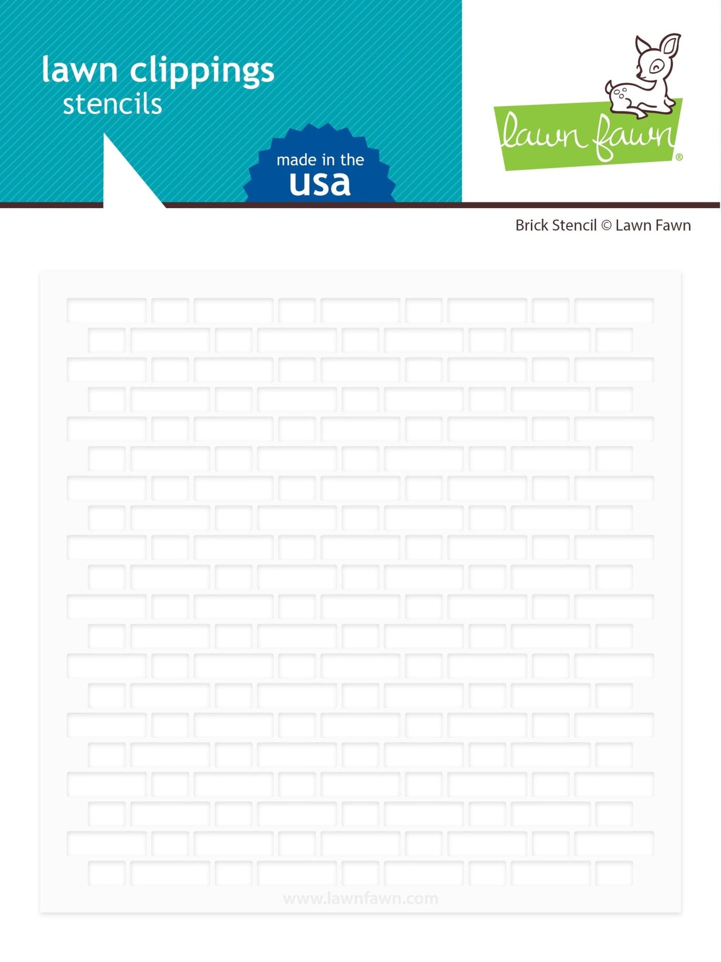 Lawn Fawn - brick stencil