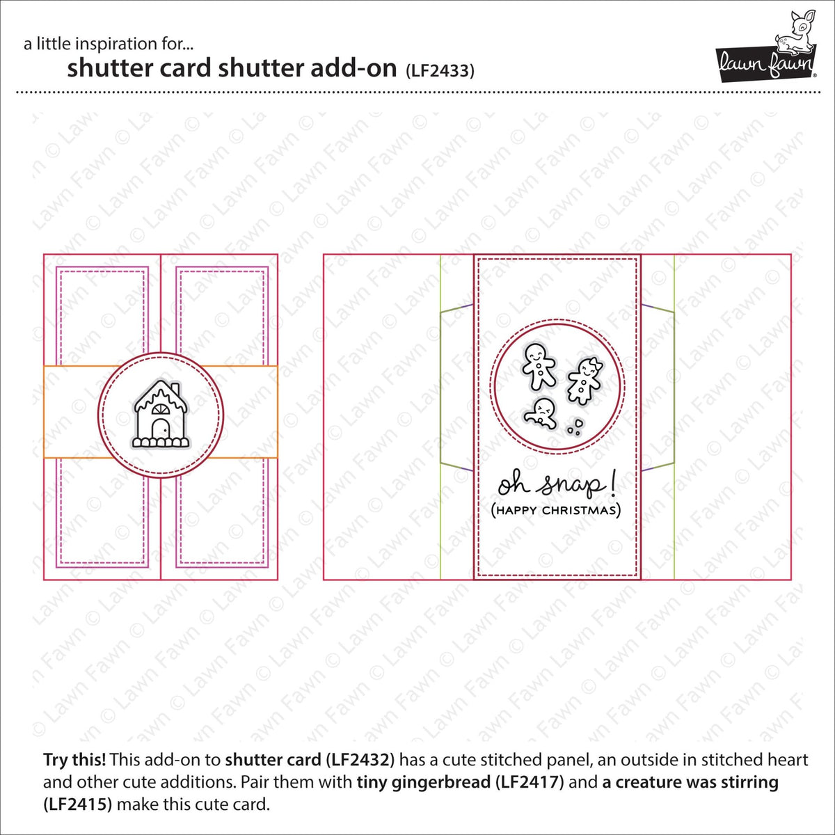 Lawn Fawn Shutter Card Add-On Stand Alone Stanzen Produktbild 2