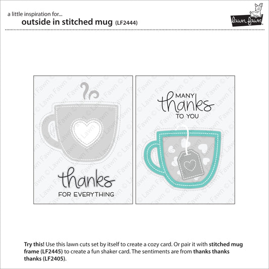 Lawn Fawn outside in stitched mug Stanzen