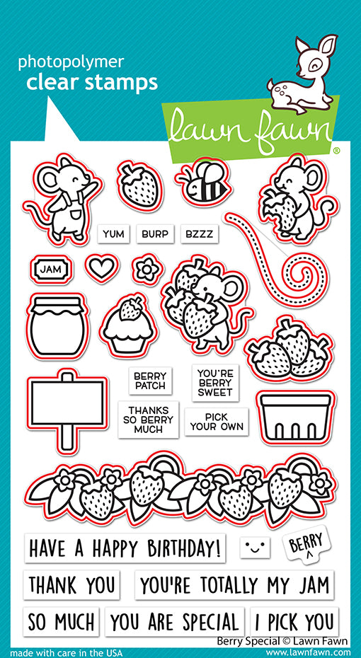Lawn Fawn - Berry Special - Stanzen