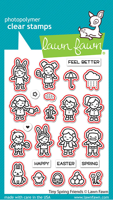 Lawn Fawn - Tiny spring Friends - Stanzen
