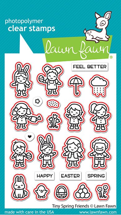 Lawn Fawn - Tiny spring Friends - Stanzen