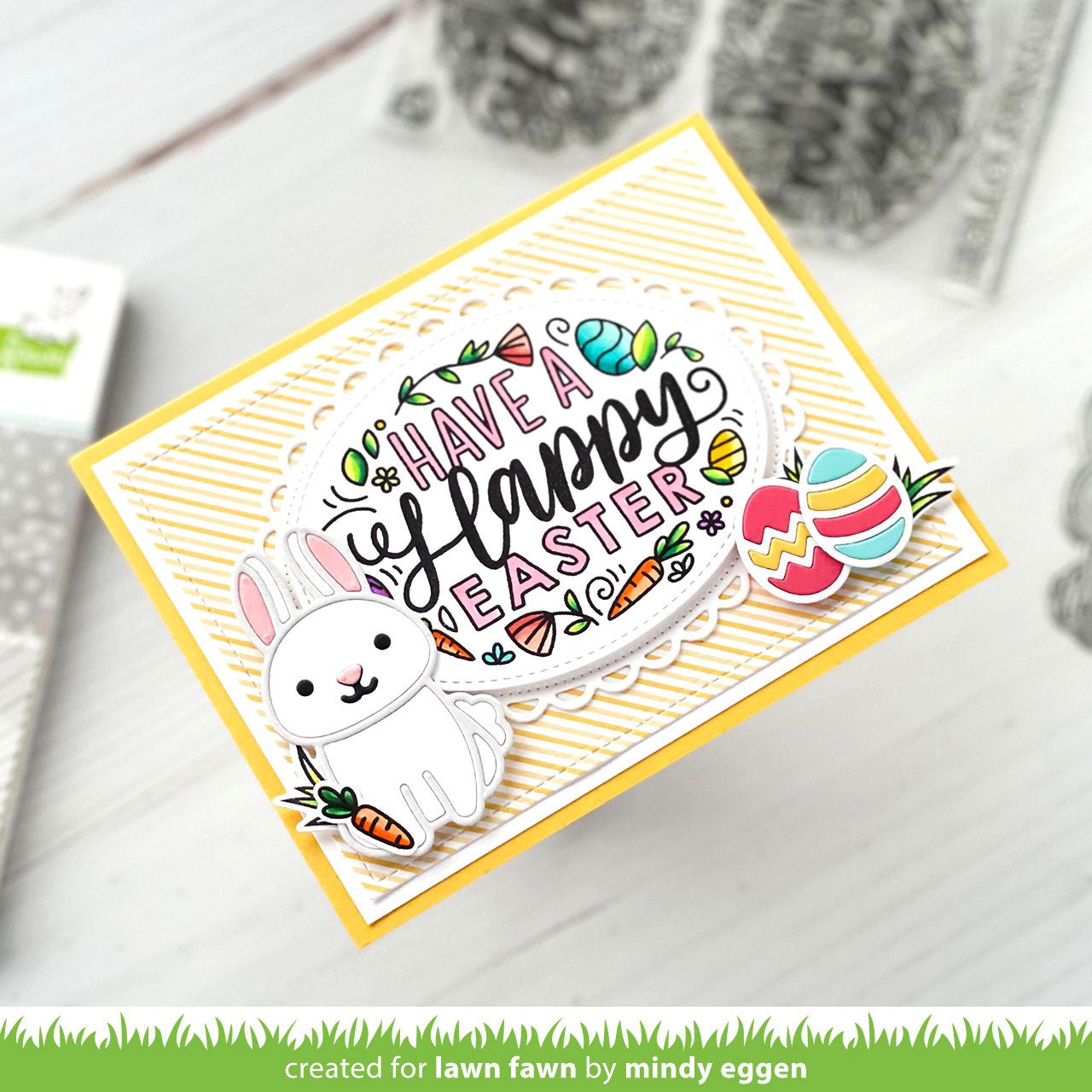 Lawn Fawn - Giant easter messages - Clear Stamp 4x6