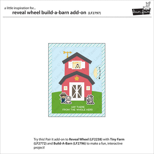 Lawn Fawn - Reveal Wheel Build-A-Barn Add-On - Stand Alone Stanze