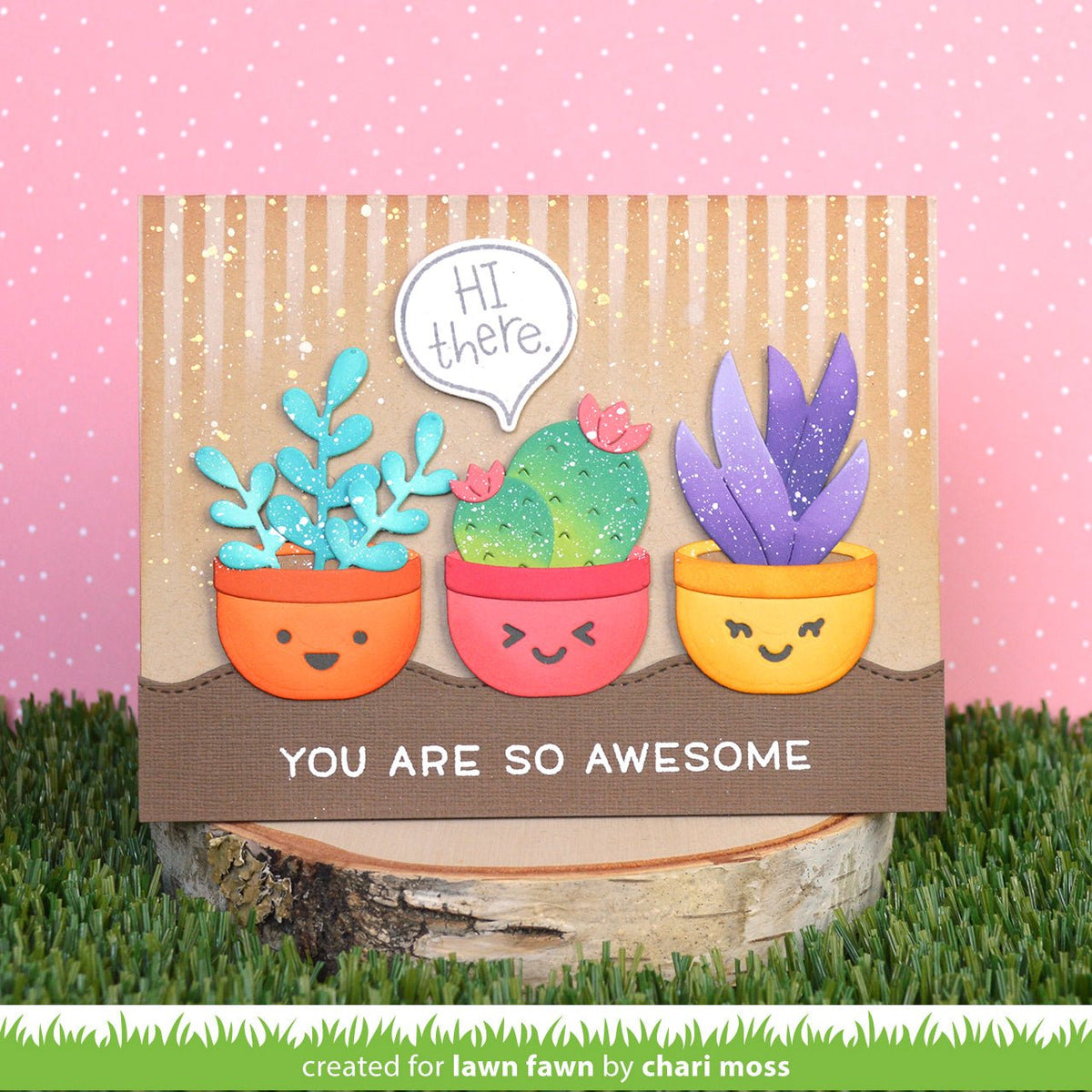 Lawn Fawn - Plant-a-Succulent - Stand Alone Stanze