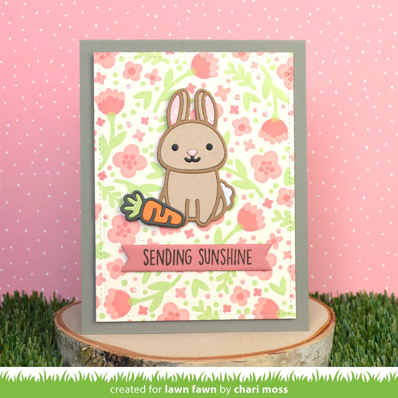 Lawn Fawn - Spring Blossoms Background - Layer Schablonen