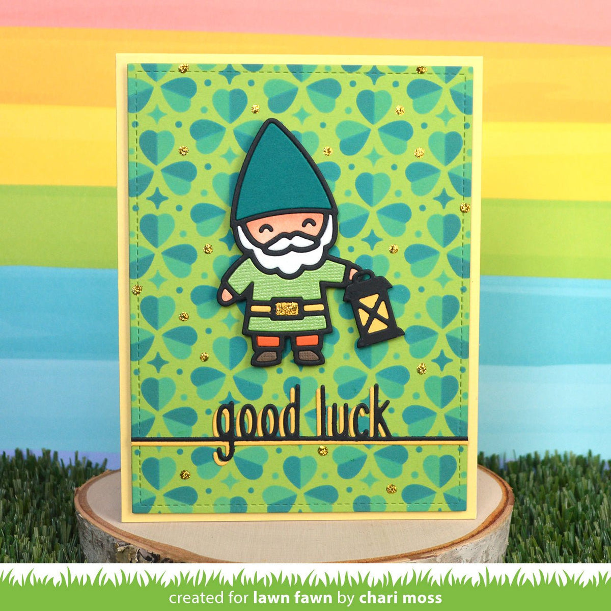 Lawn Fawn - Good Luck Line Border - Stand Alone Stanze