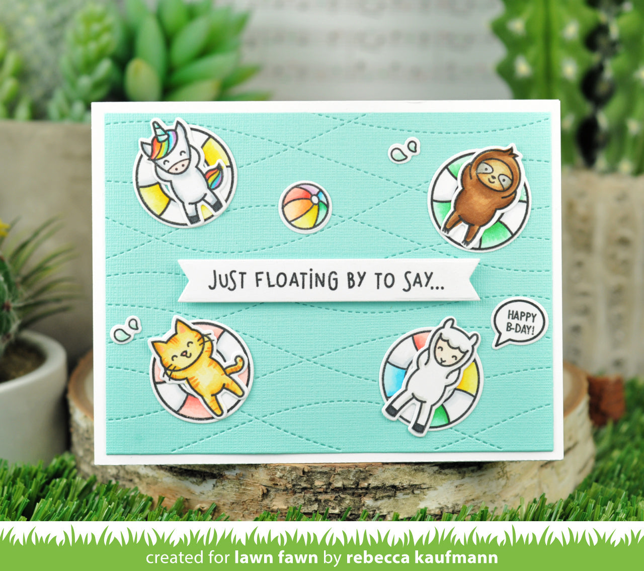 Lawn Fawn - Pool Party - Clear Stamp 4x6