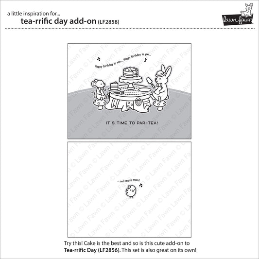 Lawn Fawn - Tea-rrific Day Add-on - Clear Stamp 3x4