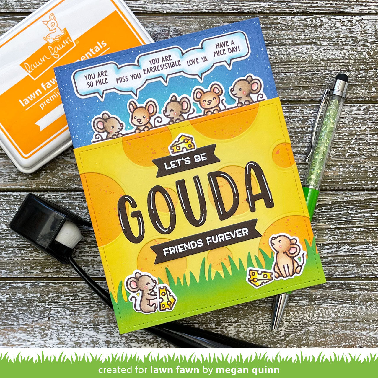 Lawn Fawn - Simply celebrate Critters Add-on - Clear Stamp 3x4