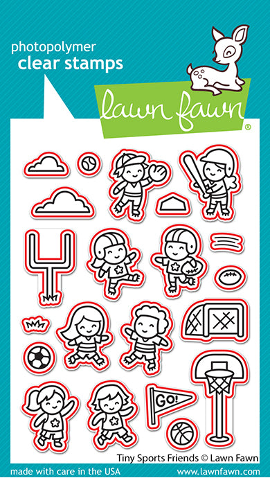Lawn Fawn - Tiny Sports Friends - Stanzen