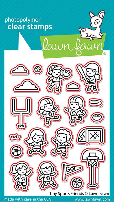 Lawn Fawn - Tiny Sports Friends - Stanzen