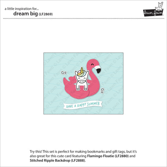 Lawn Fawn - Dream Big - Clear Stamp 4x6