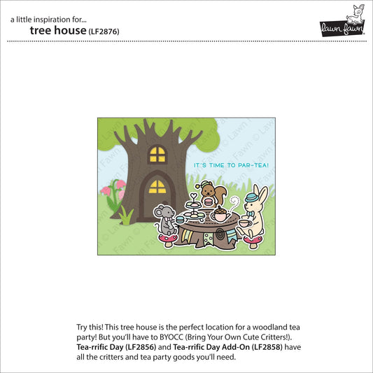 Lawn Fawn - Tree House - Stand Alone Stanzschablone