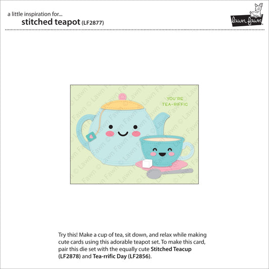 Lawn Fawn - Stitched Teapot - Stand Alone Stanzschablone