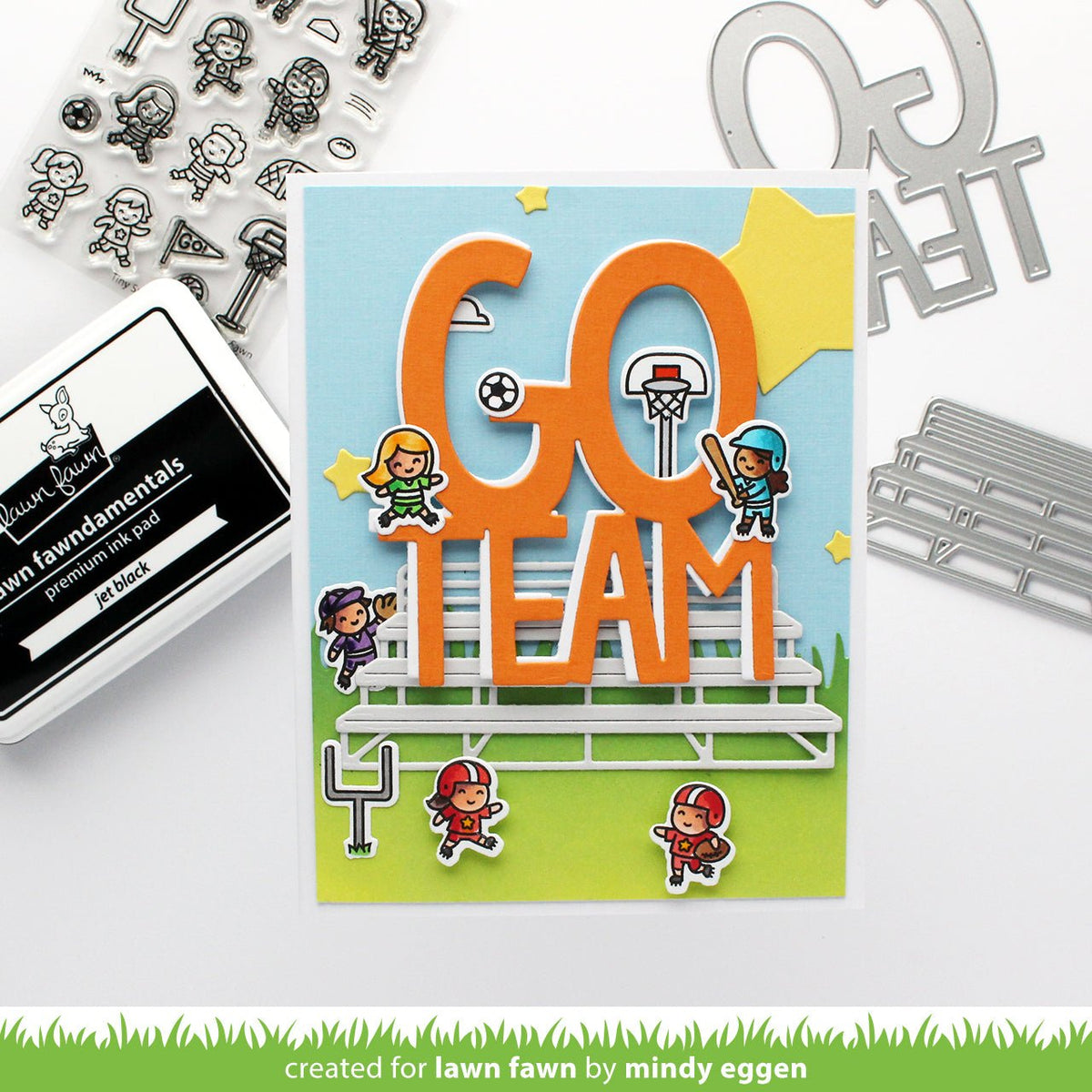Lawn Fawn - Giant Go Team - Stand Alone Stanze