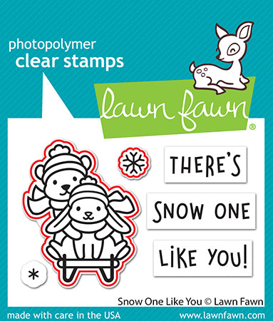 Lawn Fawn - Snow one like you - Stanzen