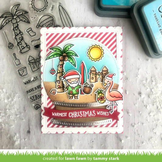 Lawn Fawn - Beachy Christmas - Clear Stamps 4x6