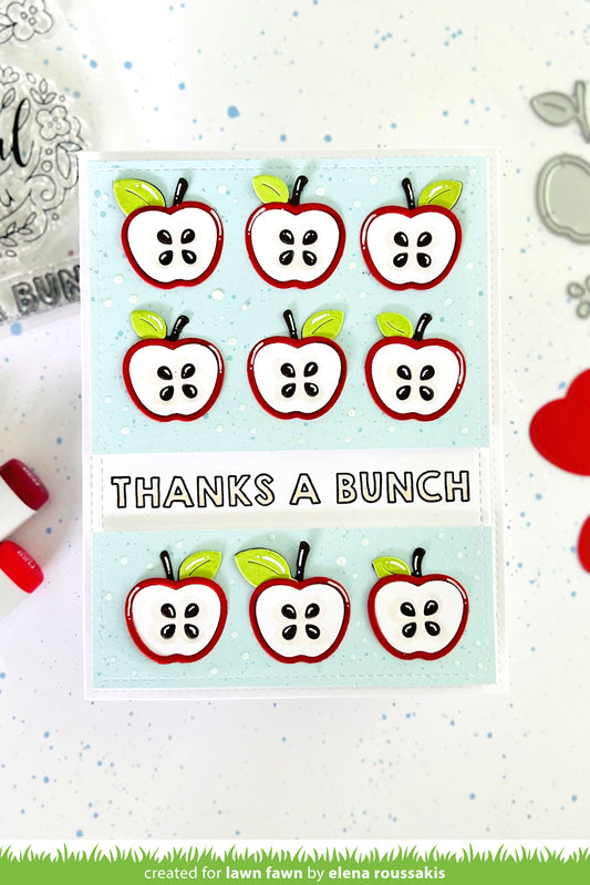 Lawn Fawn - Reveal Wheel Apple Add-on - Stand alone Stanzen