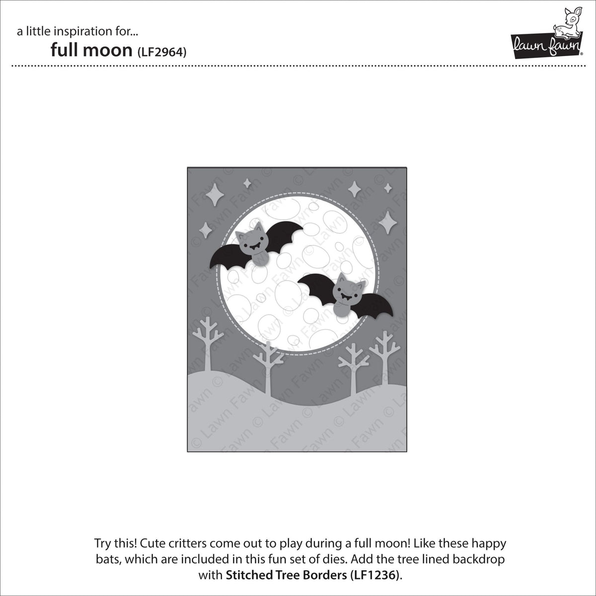 Lawn Fawn - Full Moon - Stand alone Stanzen