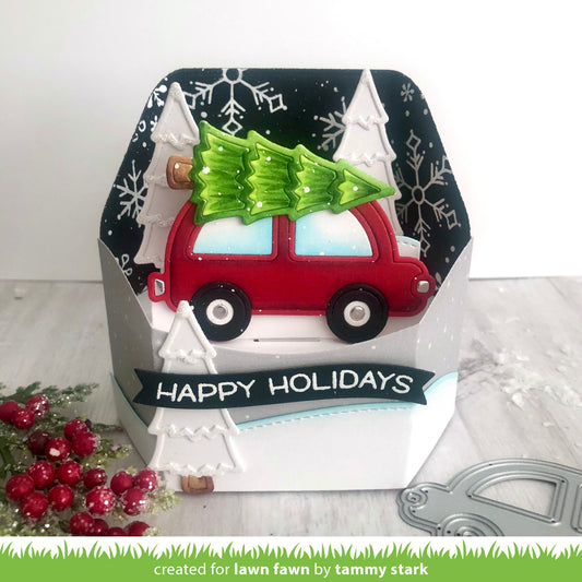 Lawn Fawn - Deck the Car - Stand alone Stanzen