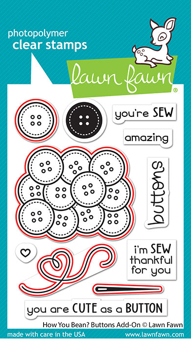 Lawn Fawn - How you bean? Buttons Add-on - Stanzen