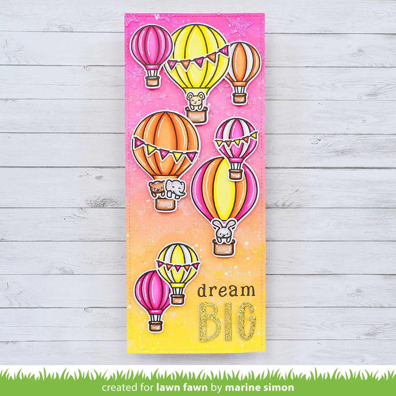 Lawn Fawn - Fly High - Clear Stamp 4x6