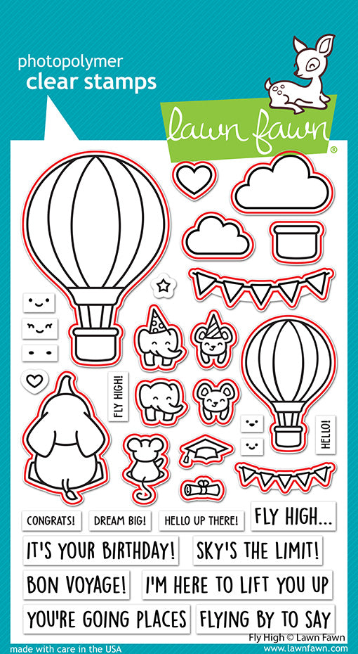 Lawn Fawn - Fly High - Stanzen