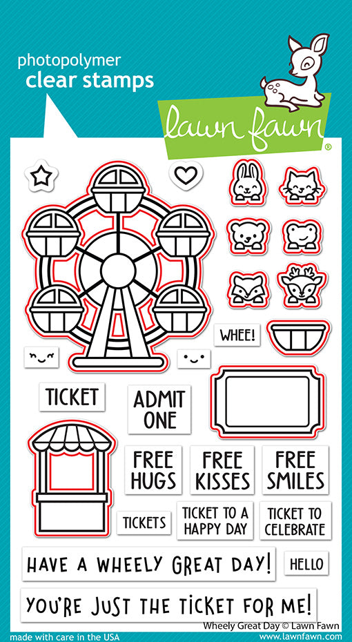 Lawn Fawn - Wheely great day - Stanzen