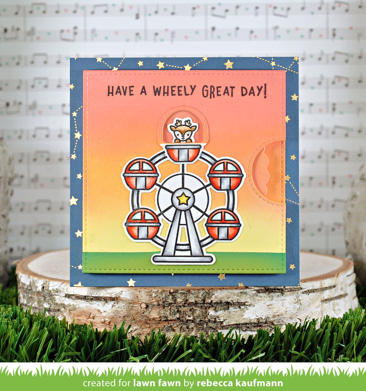 Lawn Fawn - Reveal Wheel Wheely Great Day Add-On - Stand Alone Stanze