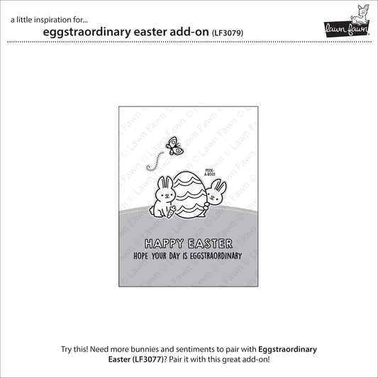 Lawn Fawn - Eggstraordinary Easter Add-on - Clear Stamp 3x4