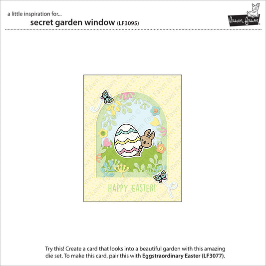Lawn Fawn - Secret Garden Window - Stand Alone Stanze