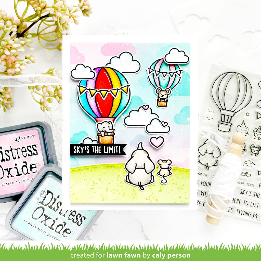 Lawn Fawn - Cloud Background - Stencils