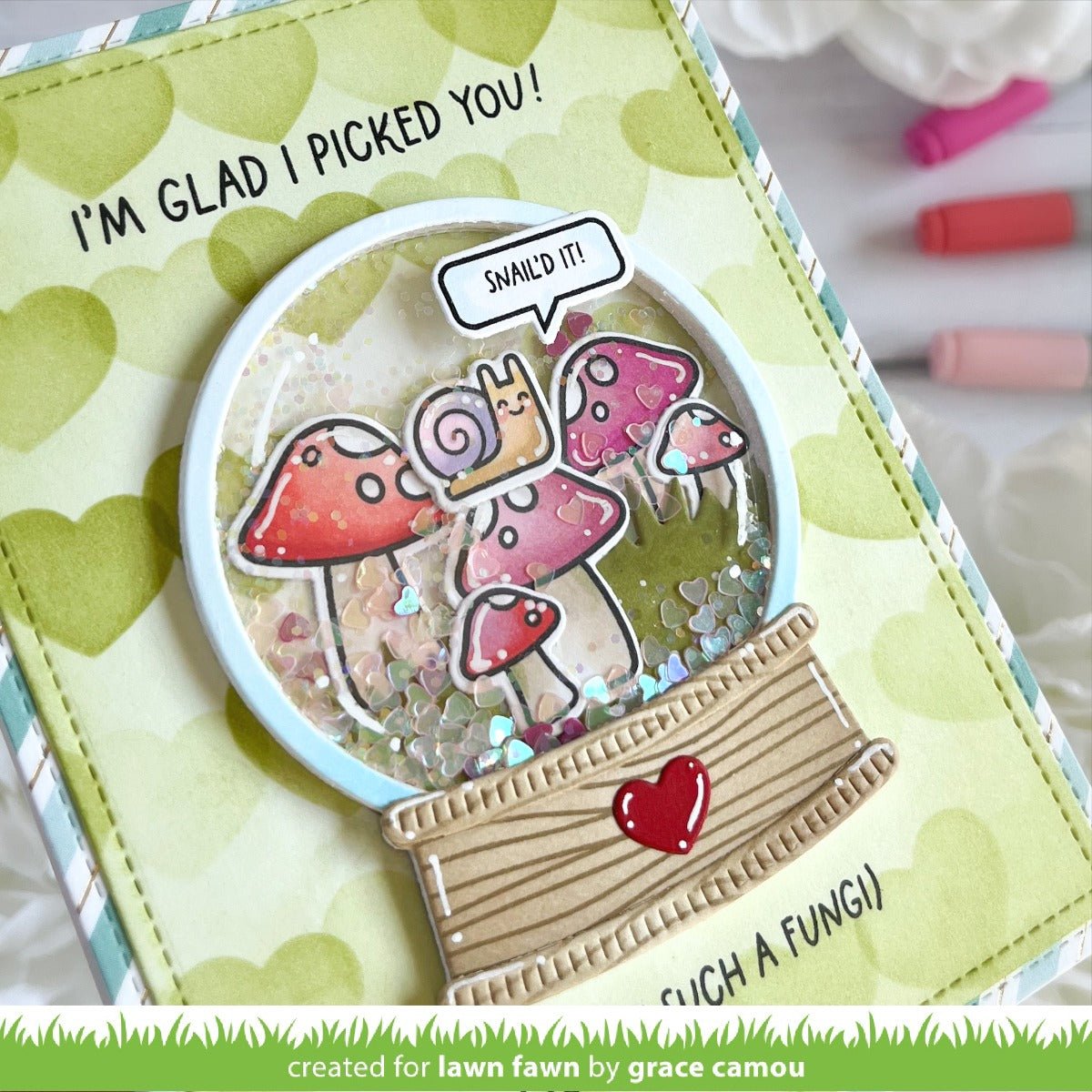 Lawn Fawn - to my fungi - 3x4 clear stamp set