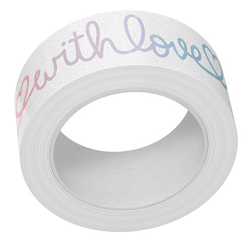 Lawn Fawn Scripty saying shimmer Washi Tape