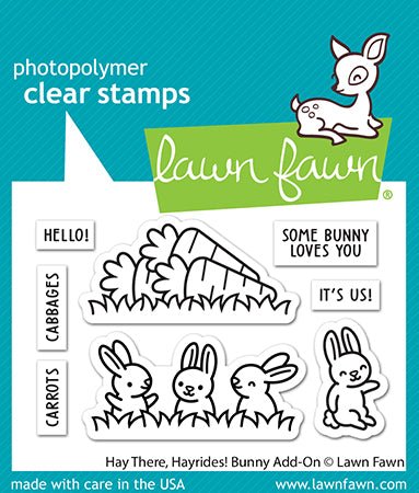 Lawn Fawn Hay there, hayrides! Bunny Add-on Clear Stamp Set 2x3