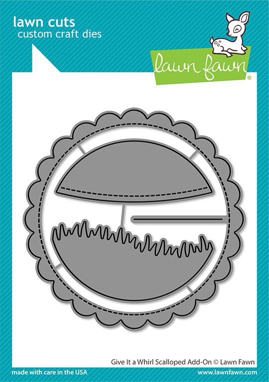 Lawn Fawn Give it a whirl Scalloped add-on Stand alone Stanzschablone