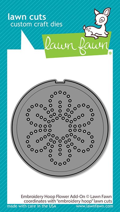 Lawn Fawn Embroidery hoop Flower add-on Stand alone Stanzschablone