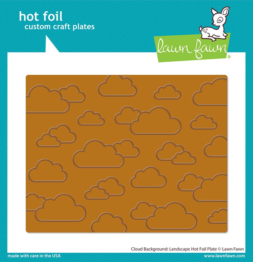 Lawn Fawn Cloud Background: Landscape Hot Foil Plates - Retiring soon!