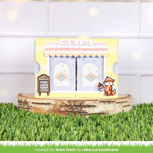 Lawn Fawn Ta-da! diorama! shop add-on Stand Alone Stanzen