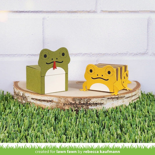 Lawn Fawn Tiny gift box lizard and snake add-on Stand Alone Stanzen