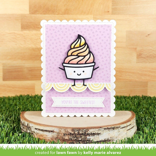 Lawn Fawn Froyo friend Stand Alone Stanzen